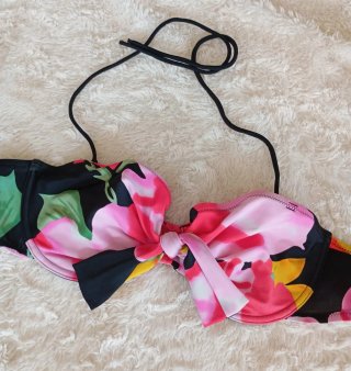 Bikini Venca Estampado Floral Negro Multicolor