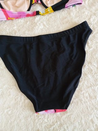Bikini Venca Estampado Floral Negro Multicolor