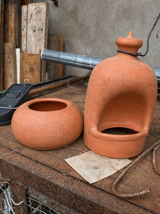 Juego de 2 macetas de terracota