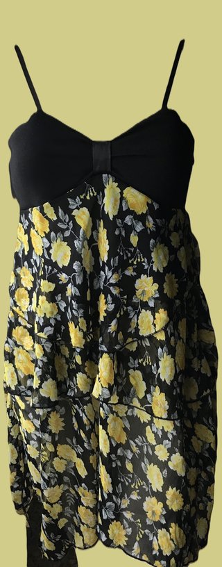 Blusa / Vestido corto de tirantes estampado floral