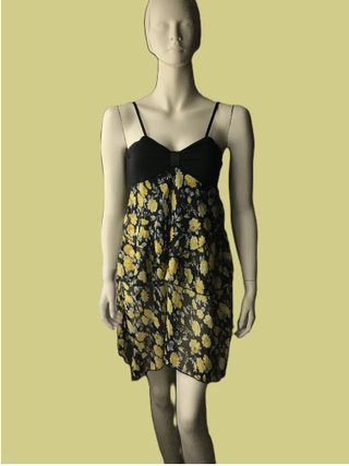 Blusa / Vestido corto de tirantes estampado floral