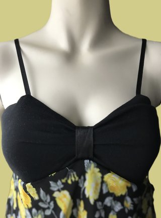 Blusa / Vestido corto de tirantes estampado floral