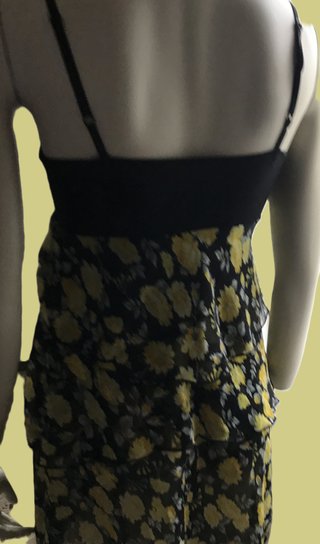 Blusa / Vestido corto de tirantes estampado floral