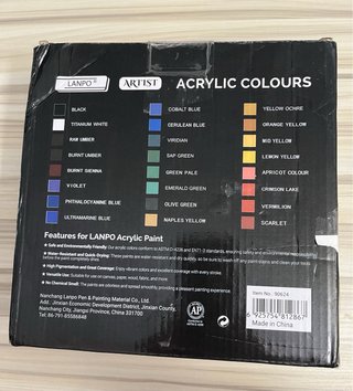 Set Lanpo Pinturas Acrílicas Artist sin estrenar