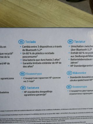 Teclado HP 350 Inalambrico Compacto