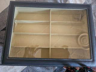 Funda gafas doble capa beige/negro