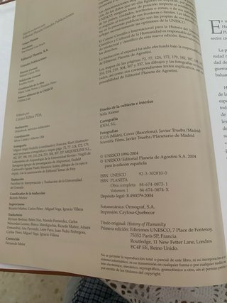 Colección de libros, historia de la humanidad,