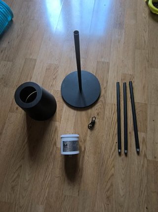 Lámpara de pie LED desmontable
