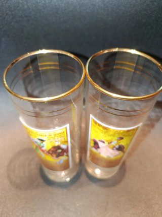 Coppia di bicchieri vintage taurini 1958 Siviglia