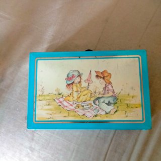Lotto 3 scatole latta vintage