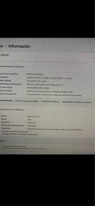 PC Gaming Componentes Intel Core i5 RTX 3060