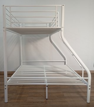 Litera Matrimonial Metal Blanca. ¡OFERTA!