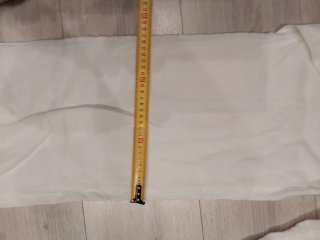 Pantalón de lino blanco y forrado