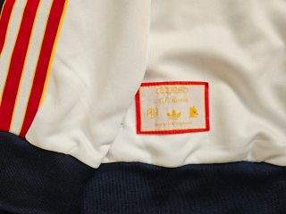 Tuta Adidas AS Roma bianca rossa terrace icons.