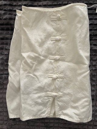 Falda crema Mango Talla L