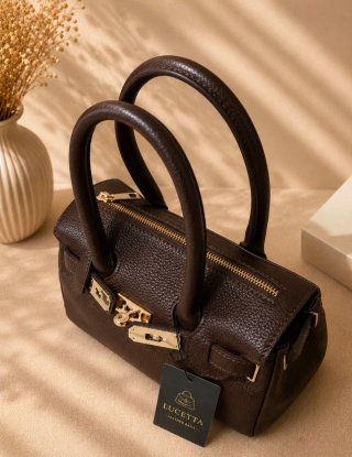Bolso de piel auténtica
