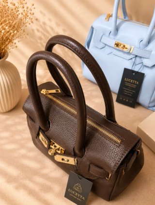 Bolso de piel auténtica