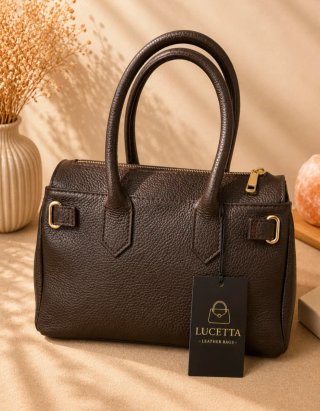 Bolso de piel auténtica