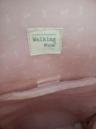 Mochila Walking Mum rosa cuadros