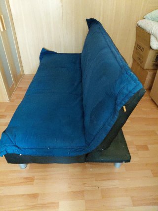 Sofá Cama Azul 190x110