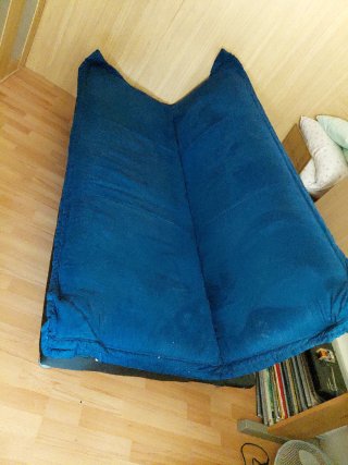 Sofá Cama Azul 190x110