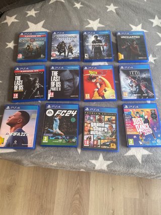 PS4 Videojuegos: God of War, Uncharted, GTA V y ma