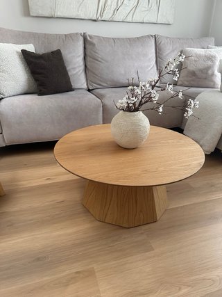 Mesa de centro de roble