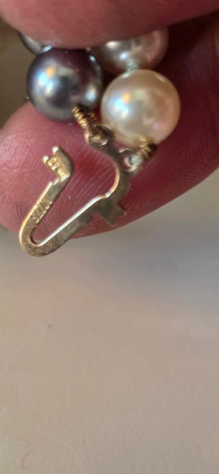 Collar tipo majorica y pulsera
