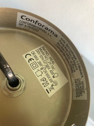 Lámpara colgante diseño abanicos