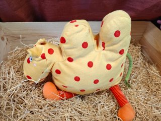 Peluche Conejo Marrón y Amarillo