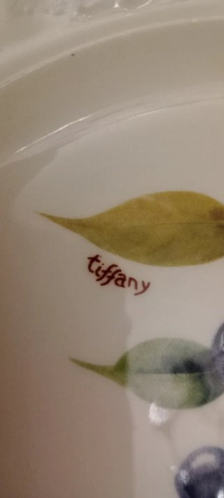 Piatto Tiffany Porcellana Bianco