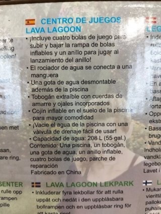 Bestway Centro de juegos Lava Lagoon 53069