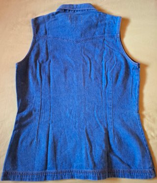 Camisa vaquera sin mangas