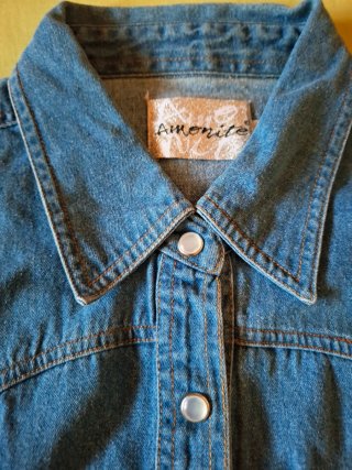 Camisa vaquera sin mangas