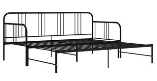 Cama nido individual o doble de metal negra
