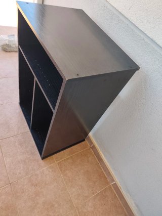 Mueble Organizador Negro Madera