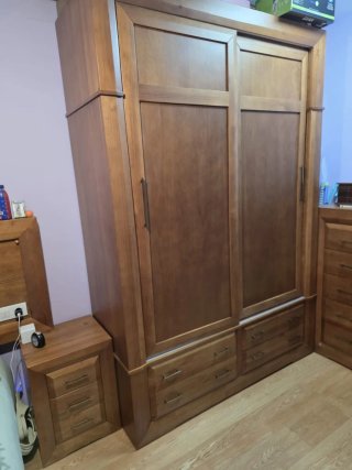 Dormitorio completo madera
