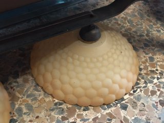 Lámpara de techo rústica forja