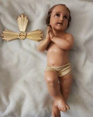 Niño Jesús antiguo 35 cm