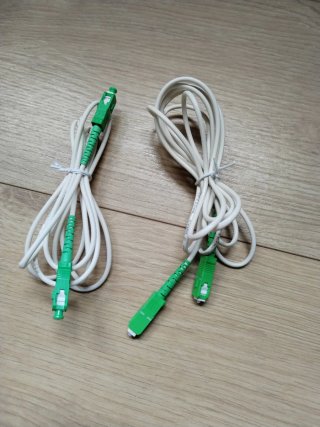 Cable Fibra Óptica Blanco