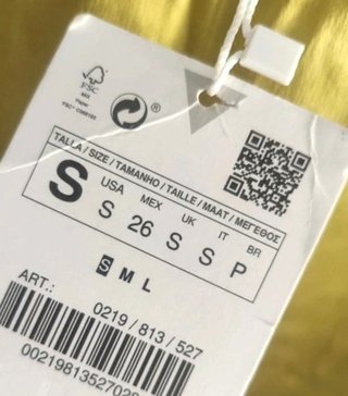 Pantalón largo verde-amarillo lima ZARA satinado