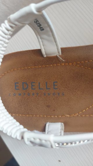 Sandalias EDELLE blancas con pedrería