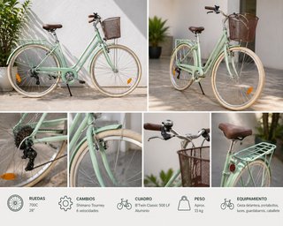 Bicicleta BTWIN CLASSIC 520 LF Decathlon