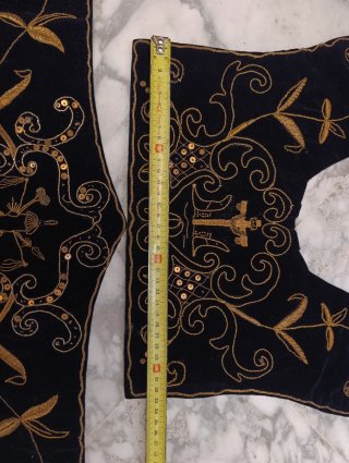 Cintura y pecho bordado oro para Virgen Dolorosa