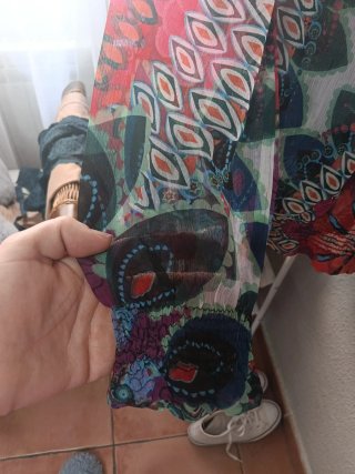 Blusa Desigual Transparente Talla Única Multicolor