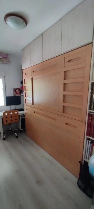 Litera plegable de madera y metal