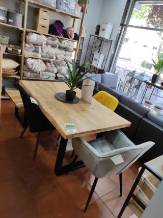 Mesa Comedor Madera Maciza Acacia