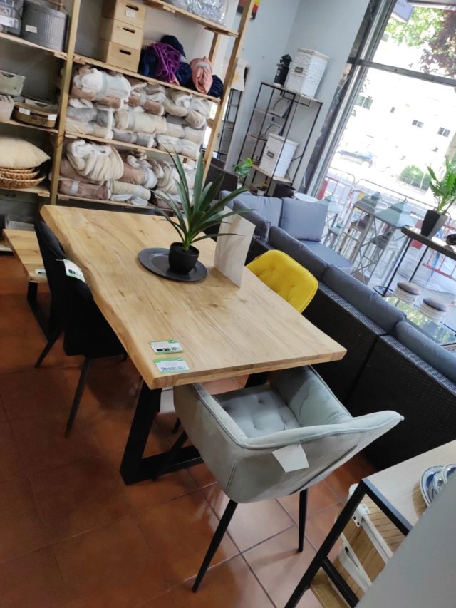 Mesa Comedor Madera Maciza Acacia