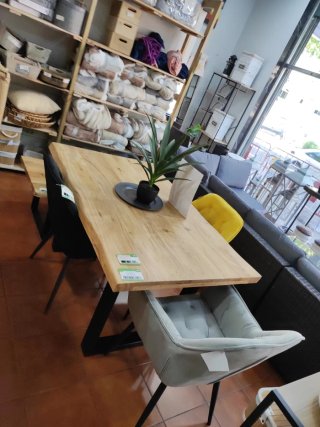 Mesa Comedor Madera Maciza Acacia