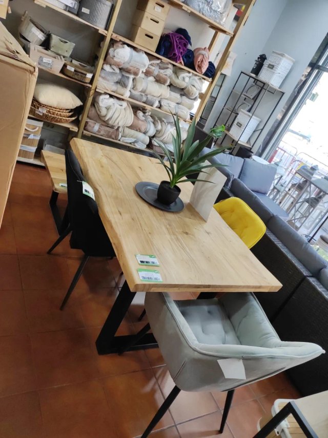 Mesa Comedor Madera Maciza Acacia